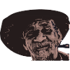 Vieux Mexicain avec un chapeau