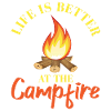 Camping tents campfire