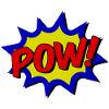 POW! Cartoon comic sound effect