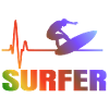 Surfers, surfing