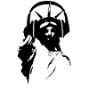 DJ Freiheitsstatue mit Kopfhörer