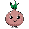 Cute onion cartoon