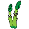 Happy celery cartoon