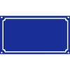 Blank street sign plate