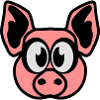 funny pig cartoon animals 2310