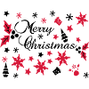 Frohe Weihnachten Dekorsätze