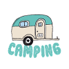 Funny camping holiday travel caravan gift