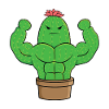 Trained Cactus Bodybuilder Gift