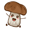 Grzyb komiksowy rysunek Chibi Anime prezent