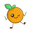 Orange Cartoon Comic Chibi Manga Anime Gift