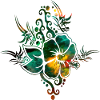 Hawaii Hibiscus Tribal