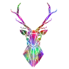 Psychedelischer geometrischer Hirsch