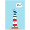 Leuchtturm - Möwe - Comic - Geschenk