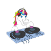 Toningenieur-Einhorn-DJ-Geschenk