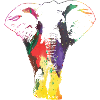 Elefant Regenbogen Wildlife Cooles Geschenk