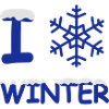 I love winter snowflake