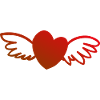 Heart with wings