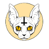 Satanic Baphomet Cat