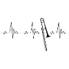 Trombone heartbeat frequency pulse ECG