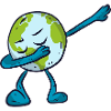 Dabbing Earth Earth Day