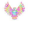 Psychedelischer Ureinwohner-Vogel - geistiges Geschenk