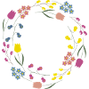Flower wreath spring