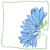 Kornblume minimalistisch