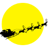 Santa in a Full Moon
