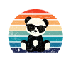 Panda mit Sonnenbrille