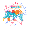 Brown bear polygon