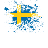 sweden flag ink