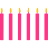 6 bougies / / six / / sixième anniversaire / /