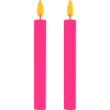 2 Bougies / / deux / / Deuxième anniversaire / /