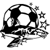 soccer shark logo design club