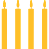 4 bougies / / quatre / / quatrième anniversaire /