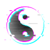 Yin yang glitch