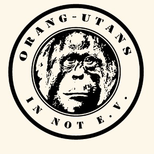 Logo Orang-Utans in Not e.V. schwarz