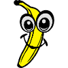banana fruit smiley 611
