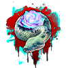 Rose with snake