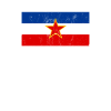 Drapeau Eks Yougoslavie Vintage Ex Yougoslavie