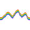 Gebirge - Regenbogenfarben
