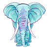 The blue elephant