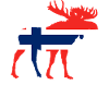 Norway flag moose
