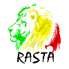 Rasta Lion: Green-Yellow-Red Style