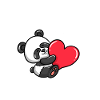 Fille panda