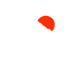 Mountain with red sun