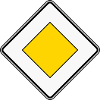 Verkehrsschild Führerschein Vorfahrtsstraße