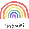 Liebe gewinnt Regenbogen