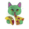 funny cat kitty pizza