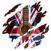 British Guitar Flag Inside